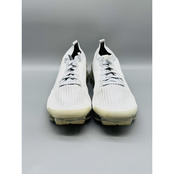 Nike Shoes Mens 11.5 White Air VaporMax Flyknit 3 Pure Platinum Running Sneakers - Picture 3 of 12